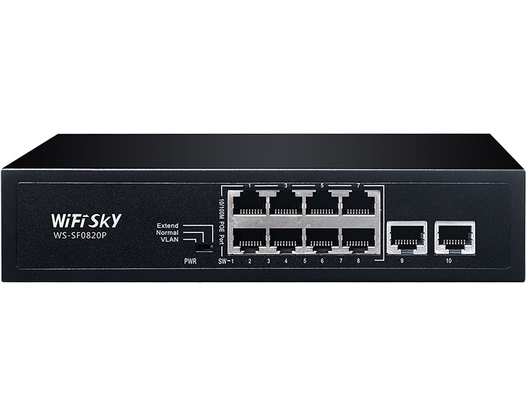 8口百兆POE交換機  WS-SF0820P