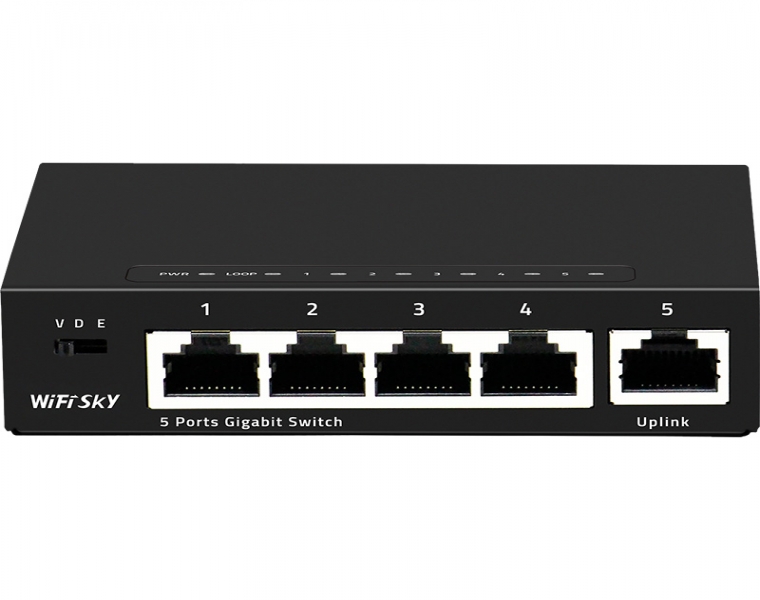 5口千兆智能以太網(wǎng)交換機 WS-SWG1050