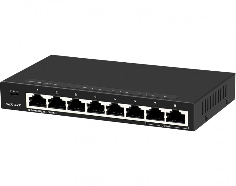 8口千兆智能以太網交換機 WS-SWG1080